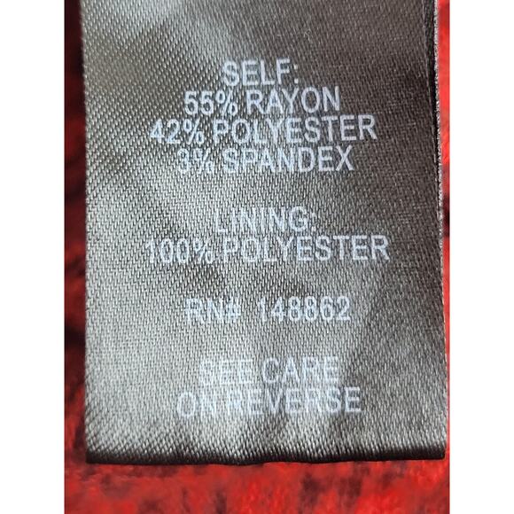 Torrid Red Mini Brushed Rib Tiered Long Sleeve Skater Dress Women's Plus Size 4 - Picture 14 of 16